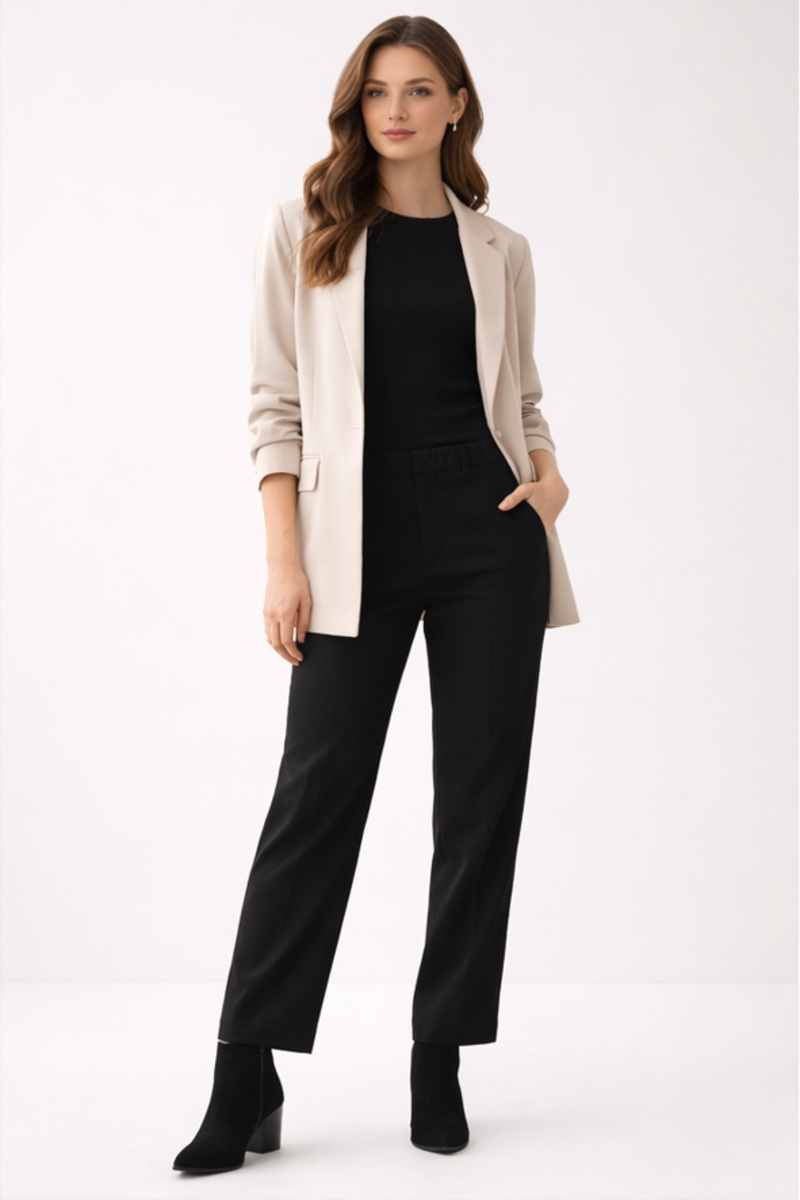 BOTAS DE ANTE COLOR NEGRO 1